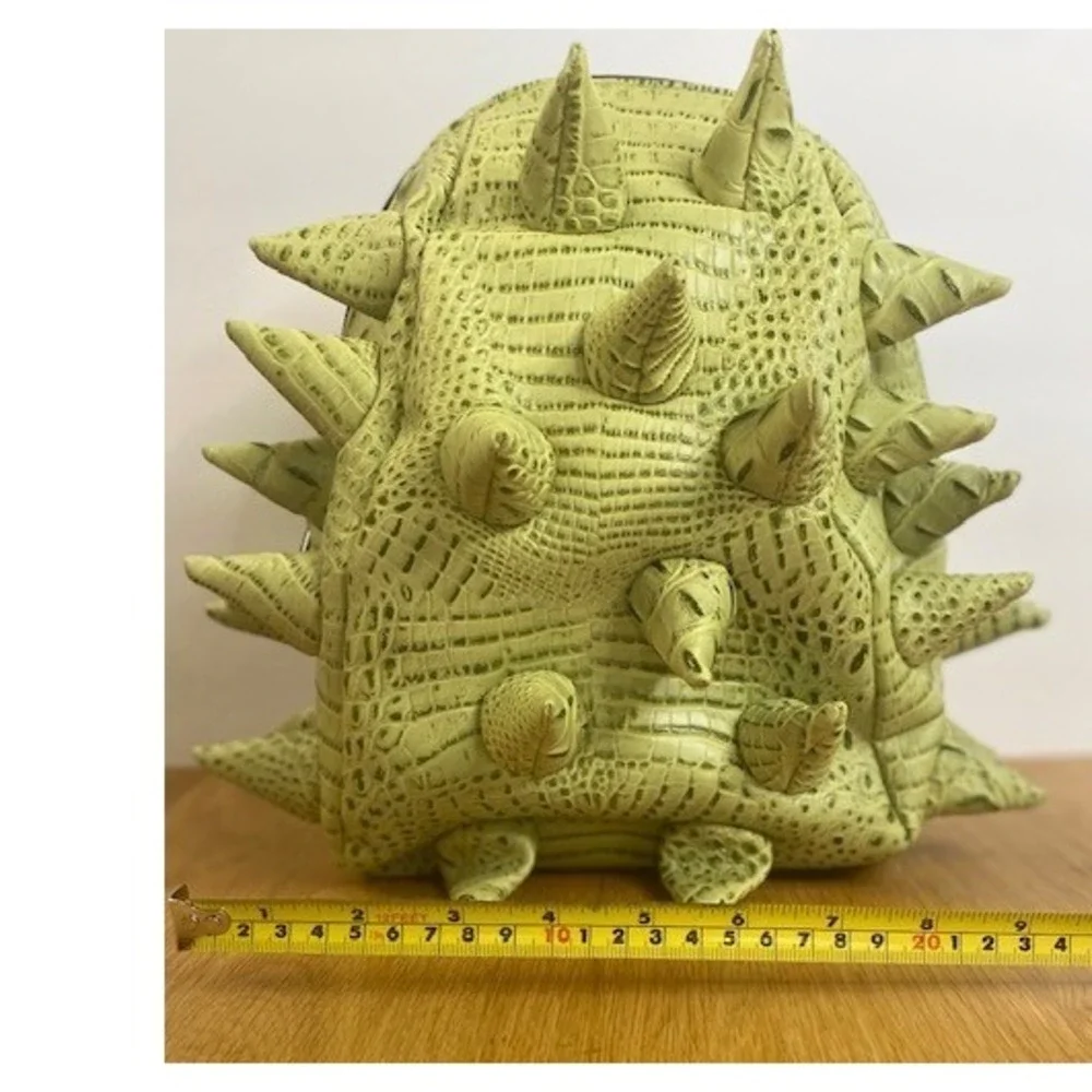 Madpax Spiketus Rex Lunch Bag Kids Lime Green Good Spiked Crocodile Embossed